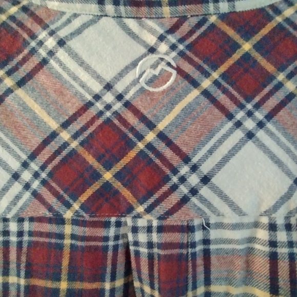 NWOT Magellan Outdoors Canyon Creek Burgundy & Blue Classic Fit flannel 2XL - Picture 4 of 7